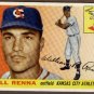 1955 Topps baseball card #121 Bill Renna VG+ Kansas City A's