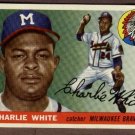 1955 Topps baseball card #103 Charlie White VG Milwaukee Braves