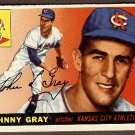 1955 Topps baseball card #101 Johnny Gray EX/NM Kansas City Athletics