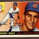 1955 Topps baseball card #101 (C) Johnny Gray EX/NM Kansas City Athletics