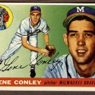 1955 Topps baseball card #81 (C) Gene Conley EX Milwaukee Braves