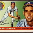 1955 Topps baseball card #81 (D) Gene Conley EX Milwaukee Braves