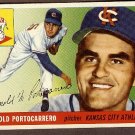 1955 Topps baseball card #77 (B) Arnold Portocarrero EX/NM Kansas City Athletics
