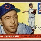 1955 Topps baseball card #56 Ray Jablonski EX/NM Cincinnati Redlegs