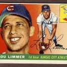1955 Topps baseball card #54 Lou Limmer EX Kansas City A's