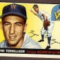 1955 Topps baseball card #34 (B) Wayne Terwilliger EX/NM Washington Nationals