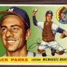 1955 Topps baseball card #23 (B) Jack Parks VG+ Milwaukee Braves
