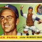 1955 Topps baseball card #23 (B) Jack Parks VG+ Milwaukee Braves