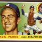 1955 Topps baseball card #23 (C) Jack Parks NM Milwaukee Braves