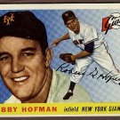 1955 Topps baseball card #17 (B) Bobby Hoffman EX/Nm New York Giants