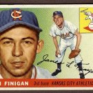 1955 Topps baseball card #14 Jim Finigan VG Kansas City A's