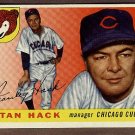 1955 Topps baseball card #6 Stan Hack NM Chicago Cubs