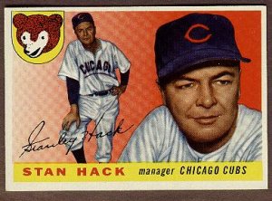 1955 Topps baseball card #6 Stan Hack NM Chicago Cubs