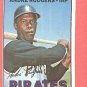 1967 Topps baseball card #554 Andre Rodgers EX (miscut on back) Pittsburgh Pirates