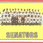 1967 Topps baseball card #437 Washington Senators team VG