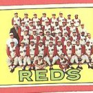 1967 Topps baseball card #407 Cincinnati Red team VG