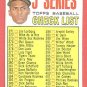 1967 Topps baseball card #361 5th Series Checklist w/ Roberto Clemente NM Unmarked