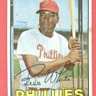 1967 Topps baseball card #290 Bill White VG Philadelphia Phillies