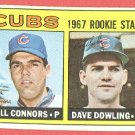 1967 Topps baseball card #272 Bill Conners & Dave Dowling RC rookies VG Chicago Cubs