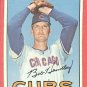 1967 Topps baseball card #256 Bob Hendley VG Chicago Cubs