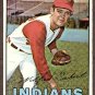 1967 Topps baseball card #95 Sonny Siebert EX/Nm (miscut) Cleveland Indians