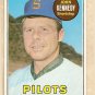 1969 Topps baseball card #631 John Kennedy Ex Seattle Pilots