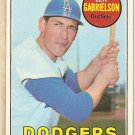 1969 Topps baseball card #615 Len Gabrielson EX Los Angeles Dodgers