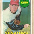 1969 Topps baseball card #607 Dick Bosman NM/M Washington Senators