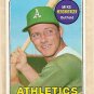 1969 Topps baseball card #655 Mike Hershberger EX Oakland A's