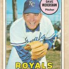 1969 Topps baseball card #647 Dave Wickersham VG Kansas City Royals