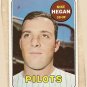 1969 Topps baseball card #577 Mike Hegan EX/NM Seattle Pilots