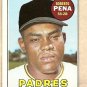 1969 Topps baseball card #184 Roberto Pena EX
