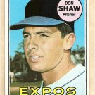 1969 Topps baseball card #183 (C) Don Shaw EX/NM