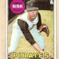 1969 Topps baseball card #152 Tommie Sisk EX