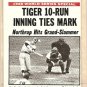 1969 Topps baseball card #167 World Series game 6 EX