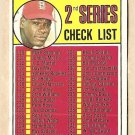 1969 Topps baseball card #107 2nd Series checklist - Bob Gibson EX