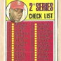 1969 Topps baseball card #107 2nd Series checklist - Bob Gibson EX