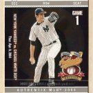 2004 Fleer Authentix baseball card #135 Mike Mussina NM/M