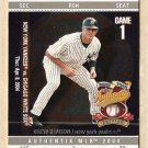 2004 Fleer Authentix baseball card #140 Drew Henson NM/M