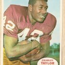 1968 Topps Football poster insert - Charley Taylor EX/Nm Washington Redskins