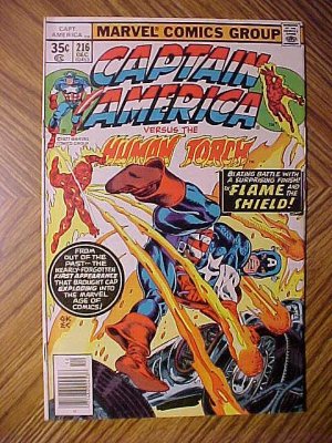 Marvel Comics Captain America (vs the Human Torch) #216 VG/F
