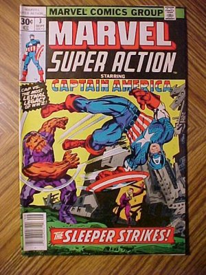 Marvel Super Action comic book #3 1977 Starring Captain America VG