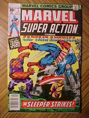 Marvel Super Action comic book #3 (B) 1977 Starring Captain America VG