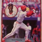2000 St. Louis Cardinals Farewell to Willie McGee commemorative card NM 8x10