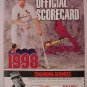 1998 St. Louis Cardinals Scorecard UNUSED, NM, Mark McGwire score card