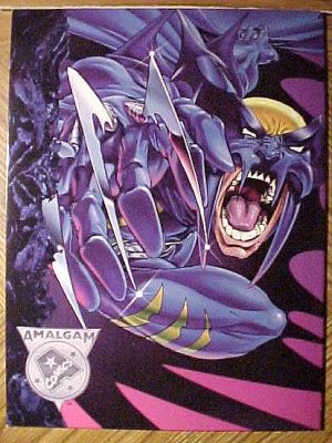 Marvel/DC comics Amalgam promotional packet folder brochure, EX/NM 1996