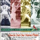 1999 St. Louis Cardinals baseball Scorecard - Unused, trifold, NM/M Mark McGwire score card