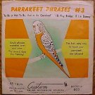 Parrakeet Phrases #3 45 rpm record - 1950's? 1960's?