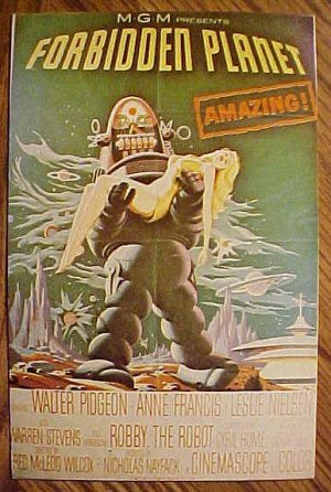 Postcard - Forbidden Planet Robby the Robot Unused, NM/M
