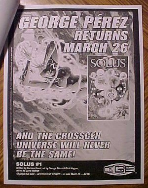 CrossGen Solus #1 promo preview ashcan comic by George Perez.